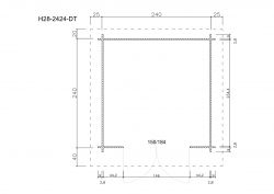 Gartenhuser H28-2420-DT