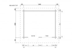 Gartenhuser H28-2420-ET-EF