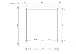 Gartenhuser H28-2420-ET-EF