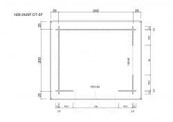 Gartenhuser H28-2420F-DT-EF