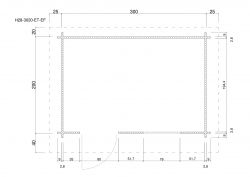 Gartenhuser H28-3020-ET-EF