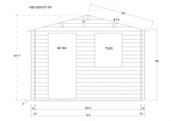 Gartenhuser H28-3020-ET-EF