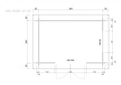 Gartenhuser H28-3020F-DT-EF