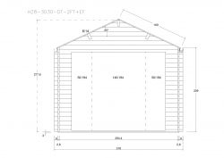 Gartenhuser H28-3030-DT-2FT-EF