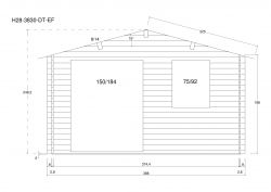 Gartenhuser H28-3830-DT-EF