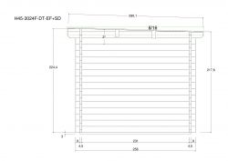 Gartenhuser H45-3024F-DT-EF + SD