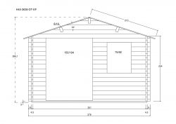 Gartenhuser H45-3630-DT-EF