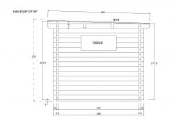 Gartenhuser H45-4024F-DT-EF