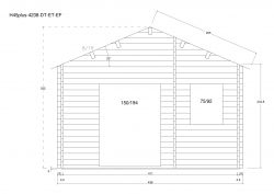 Gartenhuser H45PLUS 4238-DT/ET-EF