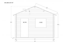 Gartenhuser H45PLUS-3842-2ET-DF-EF