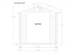 Gartenhuser TS-H28-2119-DT