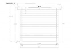 Gartenhuser TS-H28-2119F