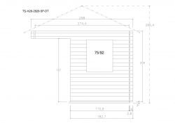 Gartenhuser TS-H28-2828-5P-DT