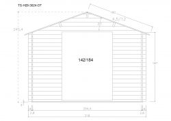 Gartenhuser TS-H28-3024-DT