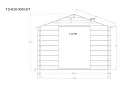 Gartenhuser TS-H28-3024-DT