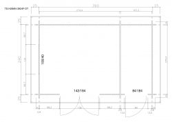 Gartenhuser TS-H28AN-3924F-DT