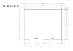 Gartenhuser TS-H33-3630-DT-EF