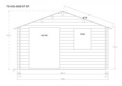 Gartenhuser TS-H33-3939-DT-EF