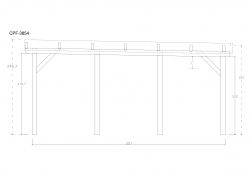 Carport Bestseller CPF-3854