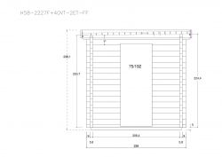 Gartensaunas H58-2227F+40VT-2ET-FF