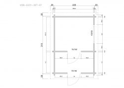 Gartensaunas H58-2231-2ET-FF