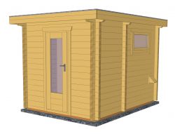 Gartensaunas H58-2231F-2ET-FF