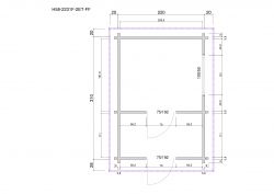 Gartensaunas H58-2231F-2ET-FF