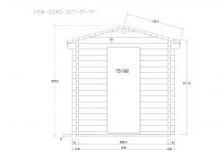 Gartensaunas H58-2240-2ET-EF-FF