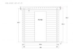 Gartensaunas H58-2240F-2ET-EF-FF