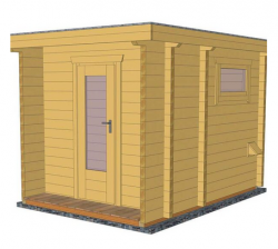 Gartensaunas H70-2227F+40VT-2ET-FF