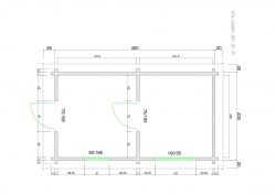 Gartensaunas H70-2240F-2ET-EF-F